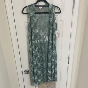 NWT - LulaRoe Joy Long Lace Sleeveless Vest (XS)